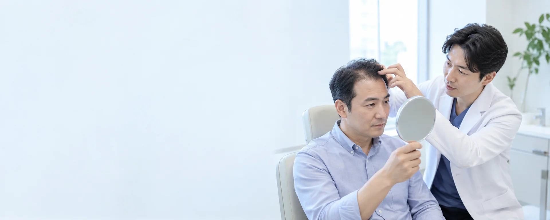 모발이식 안내용 AI 생성 참고 사진