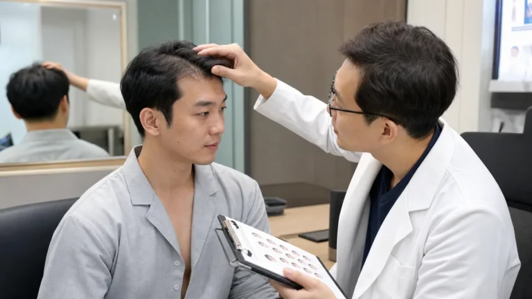 모발이식 후 관리와 샴푸 시기 상담 사진