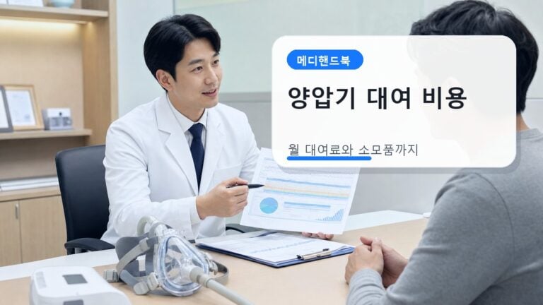 양압기 대여 비용 월 부담 계산