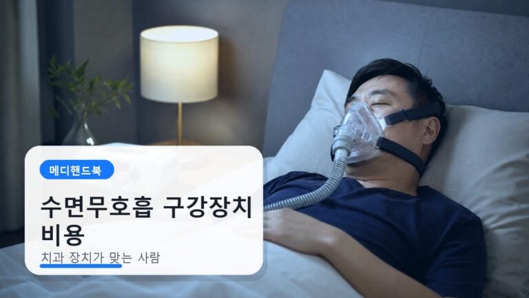 수면무호흡 구강장치 비용과 적응증